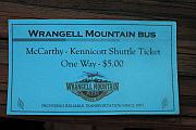 Wrangell Mountain Bus 的車票