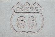 舊 66 號公路的標記
